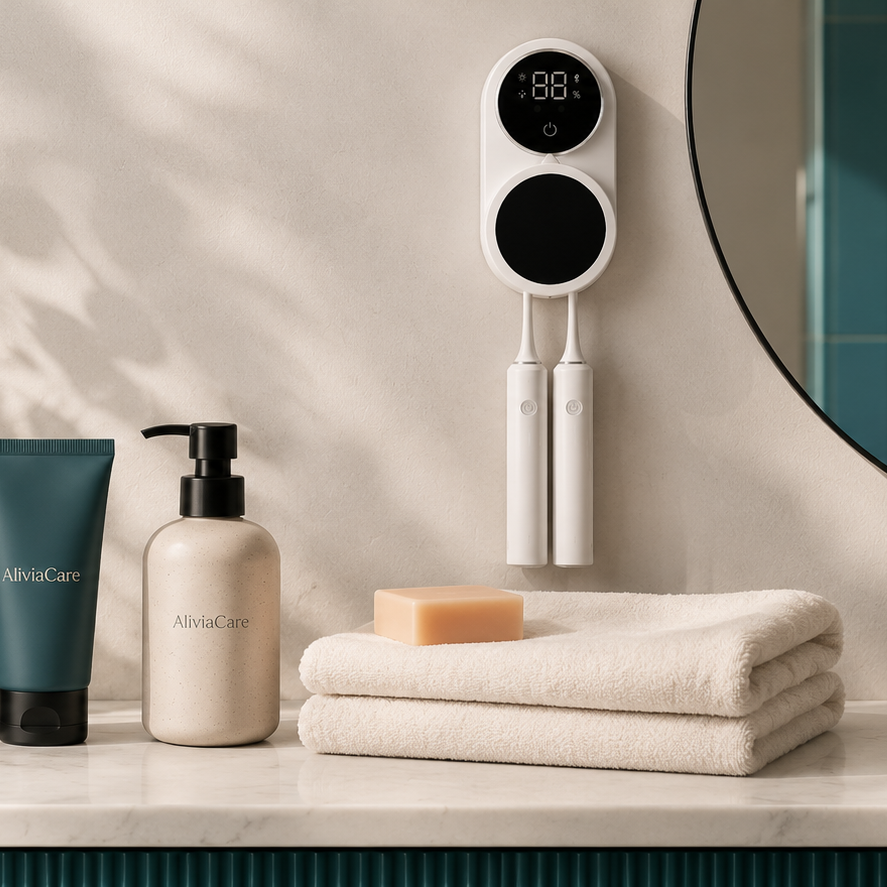 AliviaCare Smart UV™ - Esterilizador Inteligente para Cepillos
